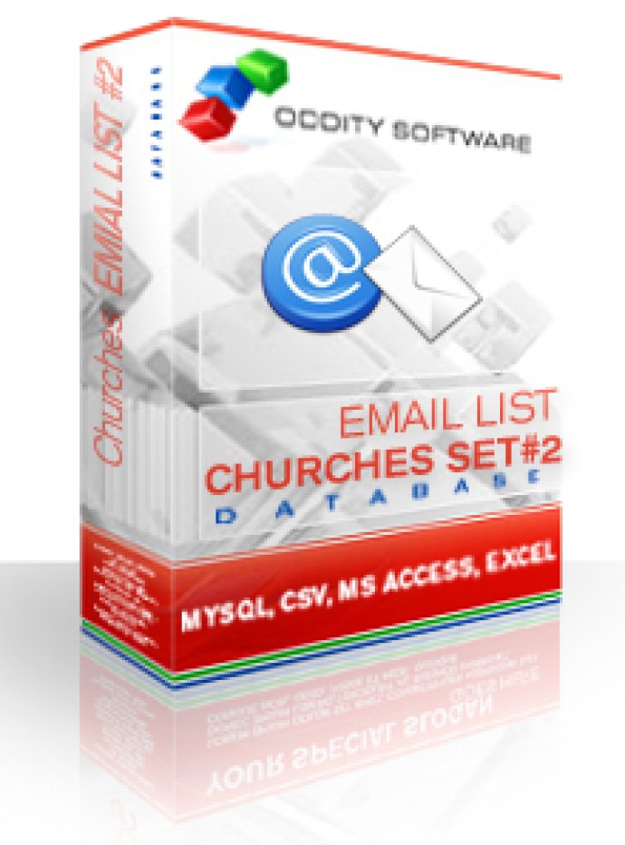 Churches and Clergy Email List (Pack 2)