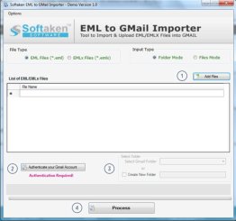 Softaken EML to GMail Importer