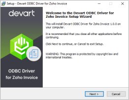 Zoho Invoice ODBC Driver by Devart