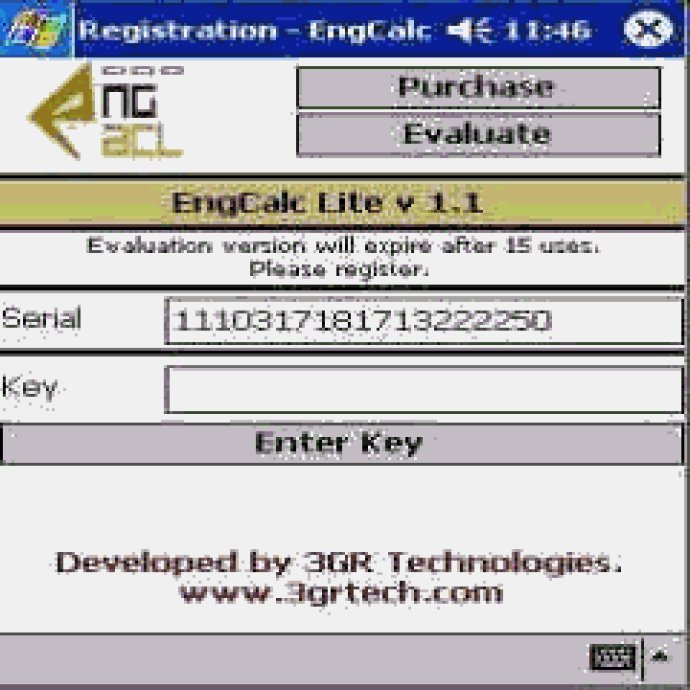 EngCalcLite(Electrial) - PocketPC Calculator