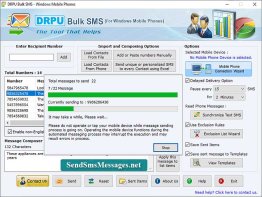 Windows Mobile Bulk SMS Software