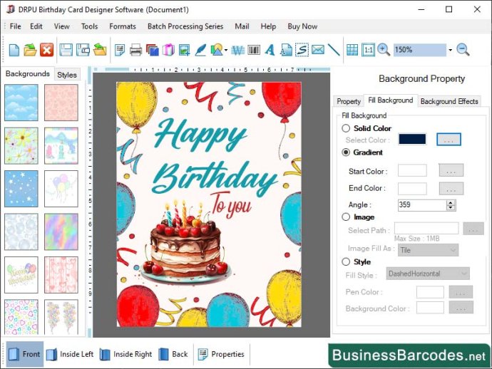 Software for Birthday Card