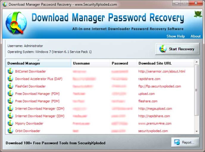 Download Manager Password Recovery