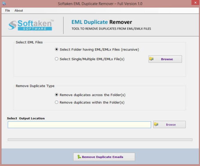 Softaken EML Duplicate Remover