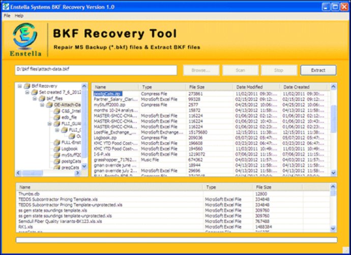 Restore BKF File