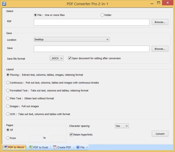 PDF Converter Pro Two in One