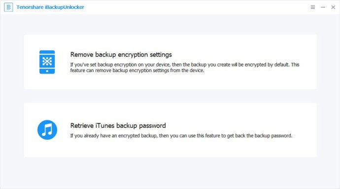 Tenorshare iPhone Backup Unlocker