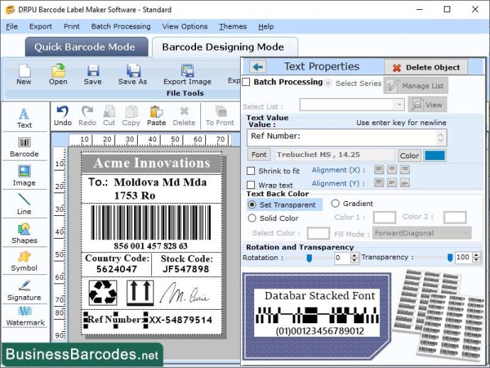 2D Barcode Label Maker Software