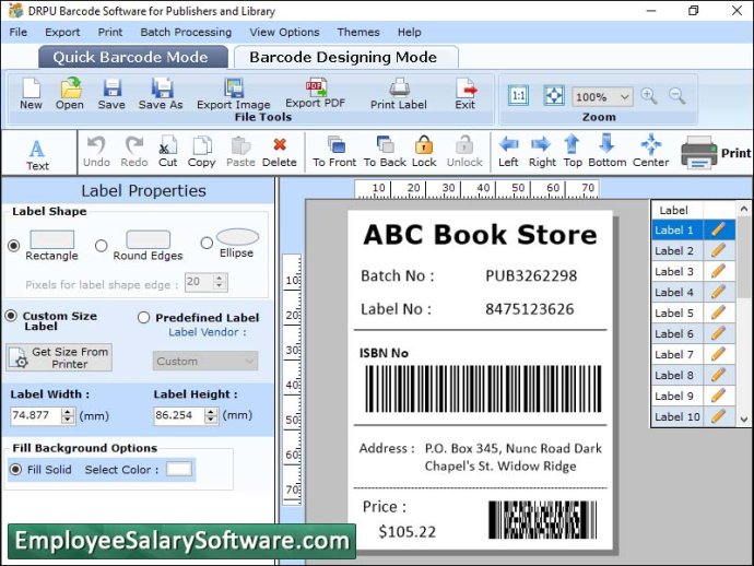 Barcode Generator for Library System Barcode Generator for Library System