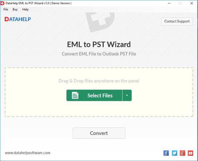 DataHelp EML to PST Conversion Tool
