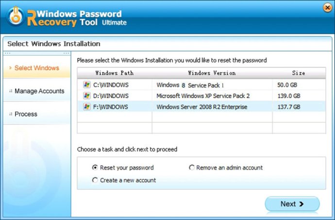 Tenorshare Windows Password Recovery Too