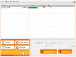 Free PDF to TXT Converter