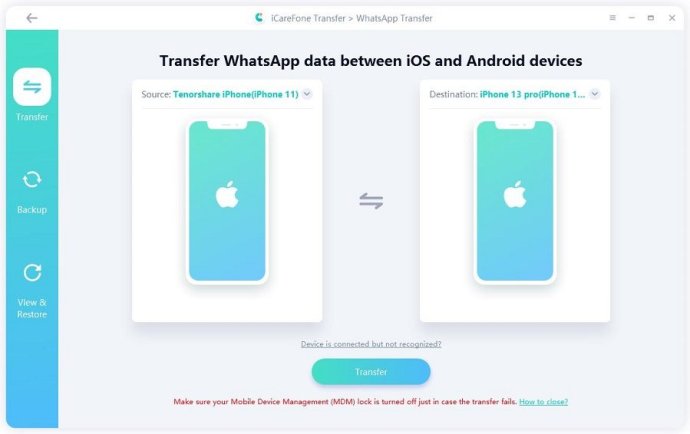 iCareFone for WhatsApp Transfer