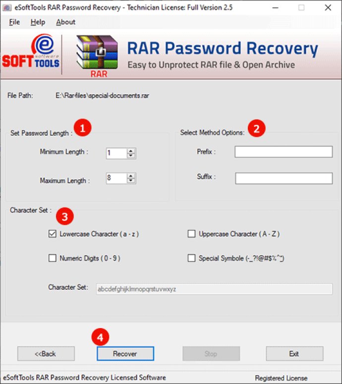 eSoftTools RAR Password Recovery