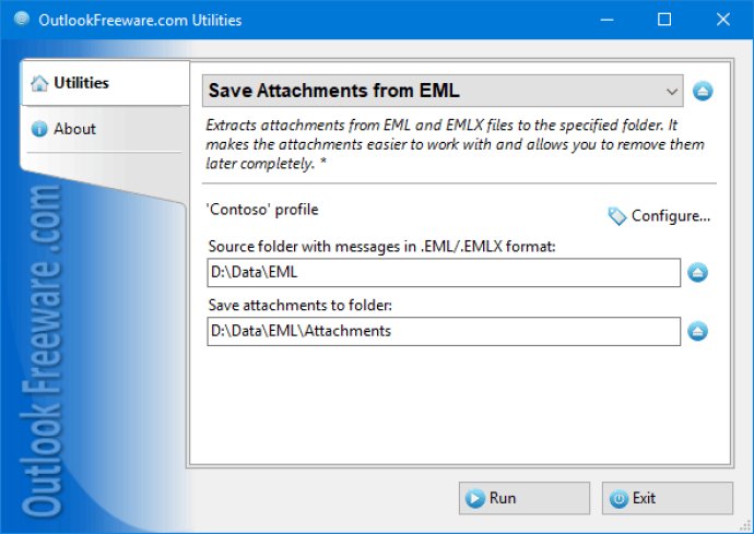 Save Attachments from EML Files