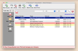 ChequeSystem Software for Mac