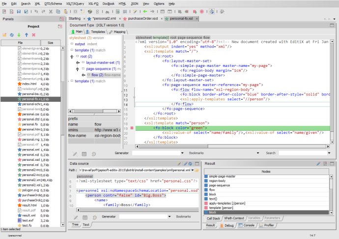 EditiX XML Editor (for Linux/Unix)