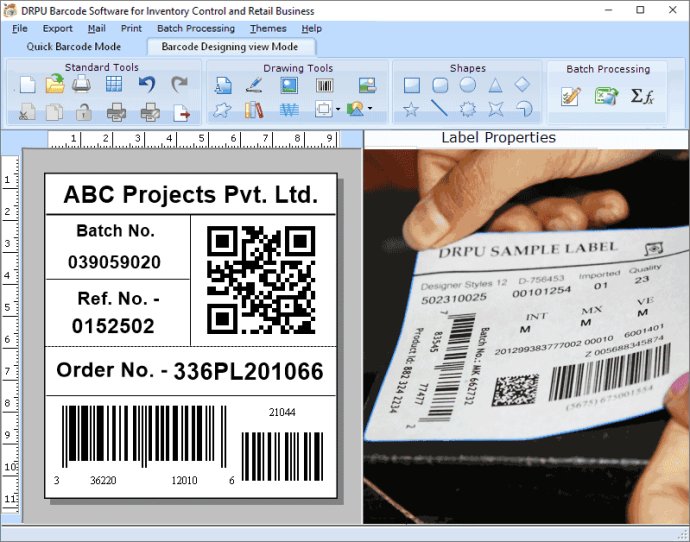 Retail Business Label Printing Software