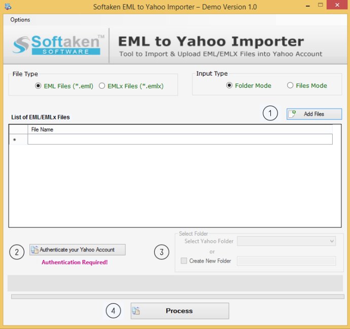 Softaken EML to Yahoo Mail