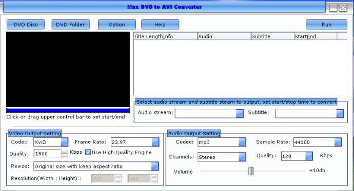 Max DVD to AVI Converter