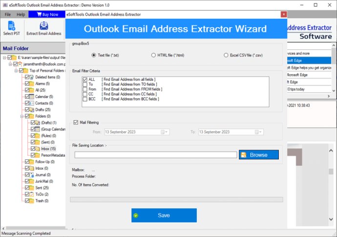 Email Address Extractor for Outlook Email Address Extractor for Outlook