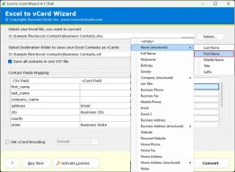BitRecover Excel to vCard Converter