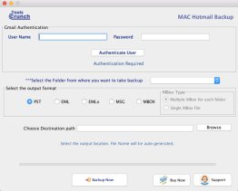ToolsCrunch Mac Hotmail Backup