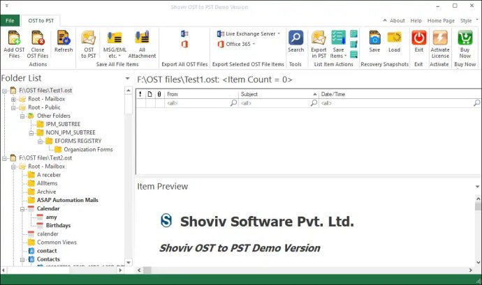 Shoviv OST to PST Converter Tool