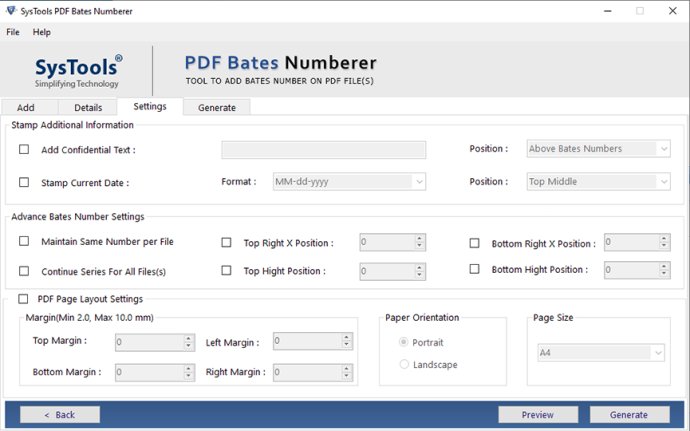 SysTools PDF Bates Numberer