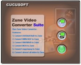 CUCUS0FT - DVD + Video to Zune Converter