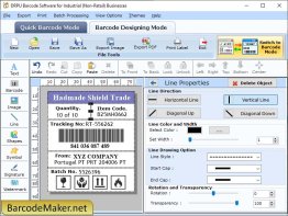 Manufacturing Barcode Creating Tool