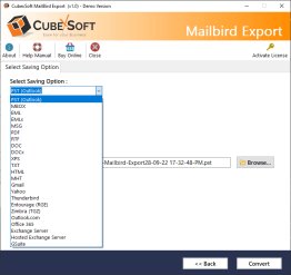 Mailbird Email Client to Outlook 2016