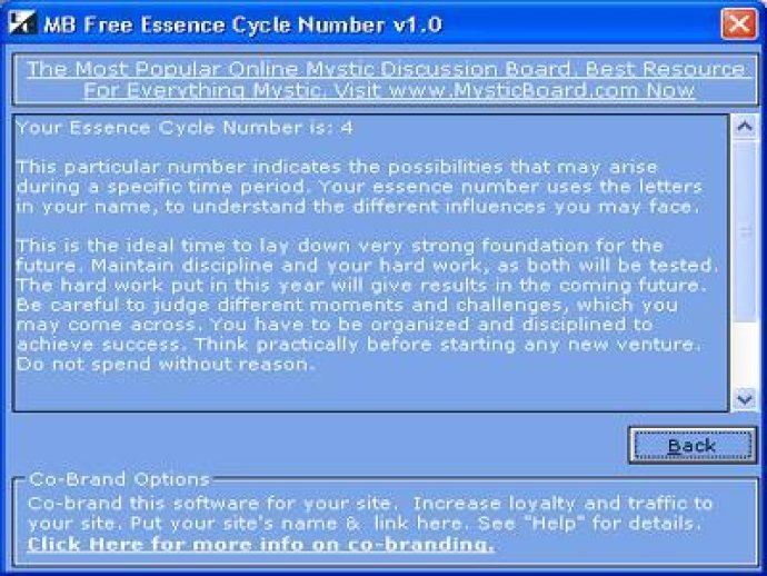 MB Essence Cycle Number