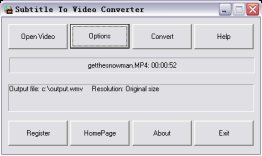 Subtitle To Video Converter