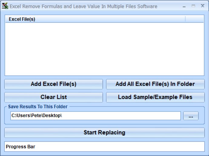 Excel Remove Formulas and Leave Value In Multiple Files Software