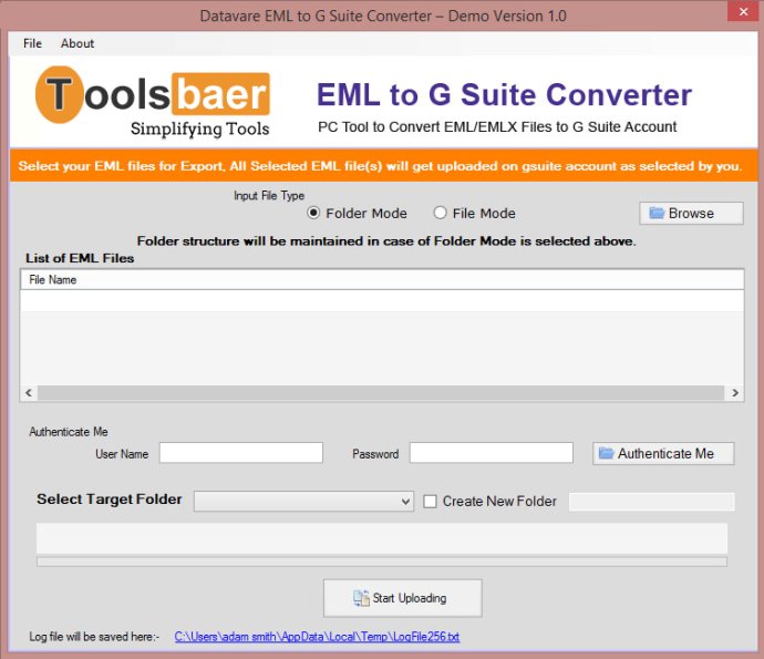 ToolsBaer EML to G Suite Importer