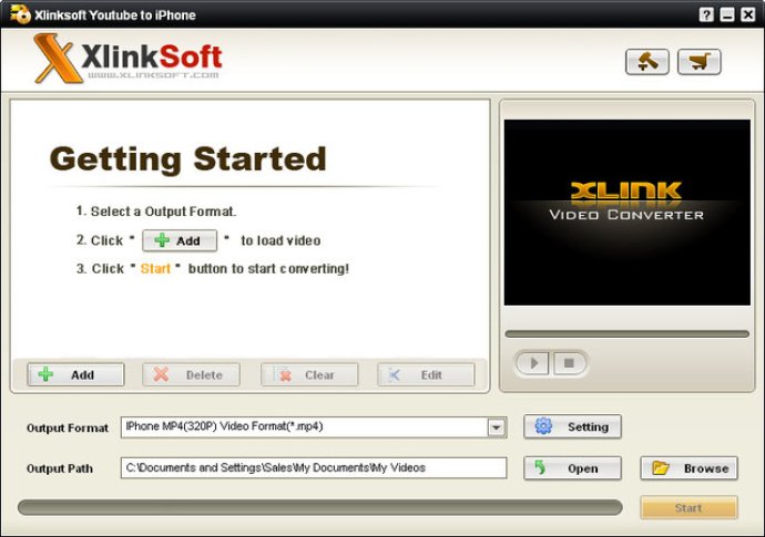 Xlinksoft YouTube to iPhone Converter