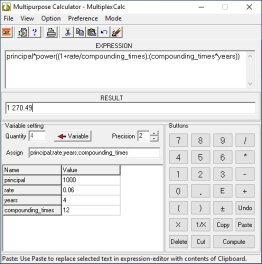 Multipurpose calculator - MultiplexCalc