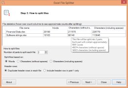 Excel File Splitter