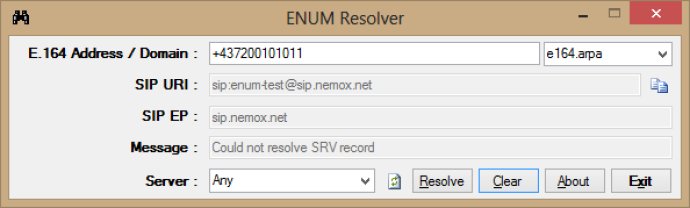 ENUM Resolver