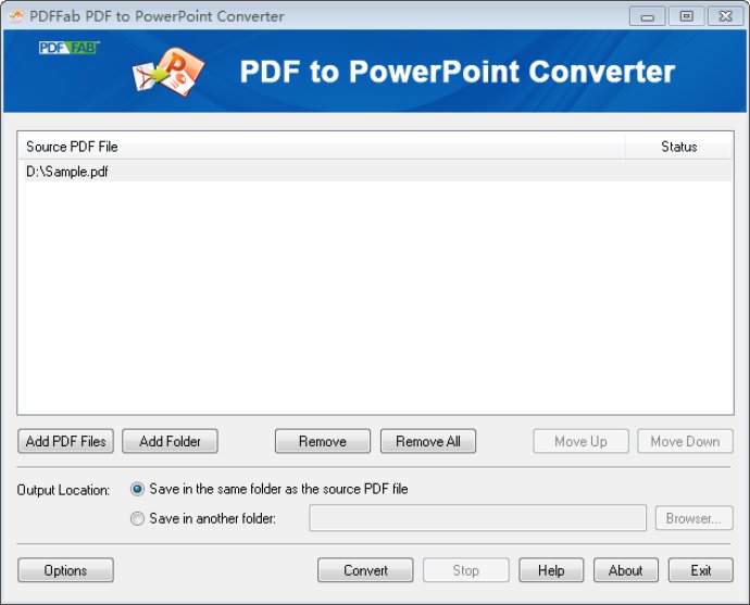 PDFFab PDF to PowerPoint Converter
