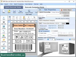Barcode Designing Application