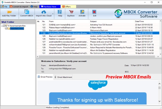 Enstella MBOX Converter Software Enstella MBOX Converter Software
