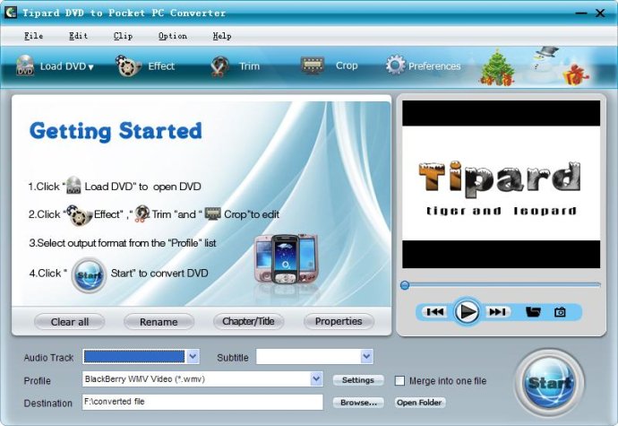 Tipard DVD to Pocket PC Converter