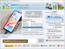 Bulk SMS for Android Mobile