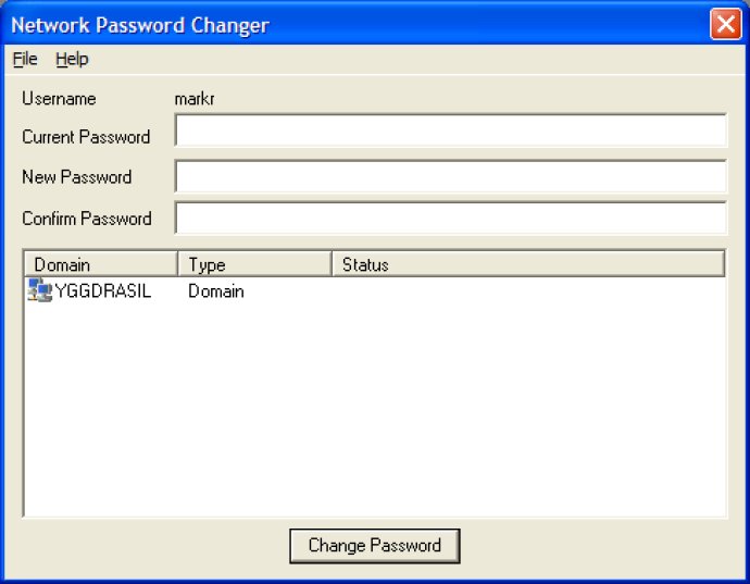 Network Password Changer