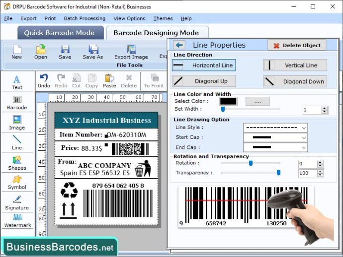 Tracking and Labeling of Barcode Goods