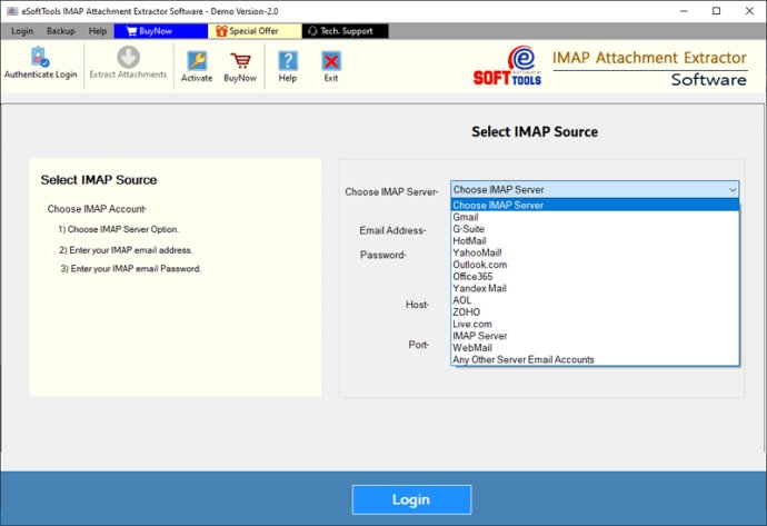 IMAP Attachment Extractor Software