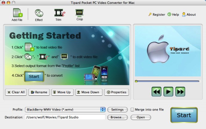 Tipard Pocket PC Video Converter for Mac