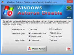Disable Windows Autorun